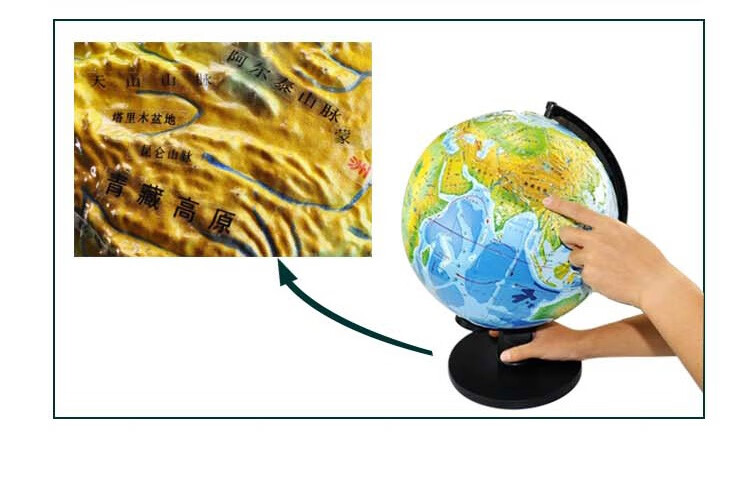 立體地形地球儀 地理教學的創新文具與演示利器